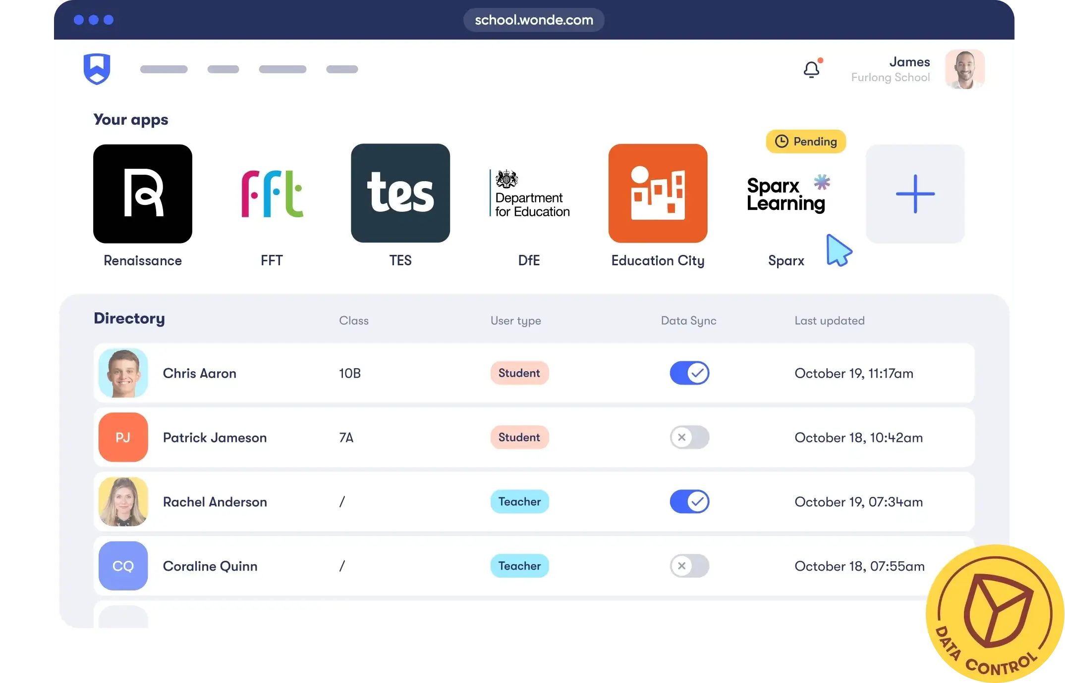 School data, simplified